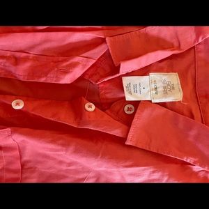 J Crew coral boy shirt